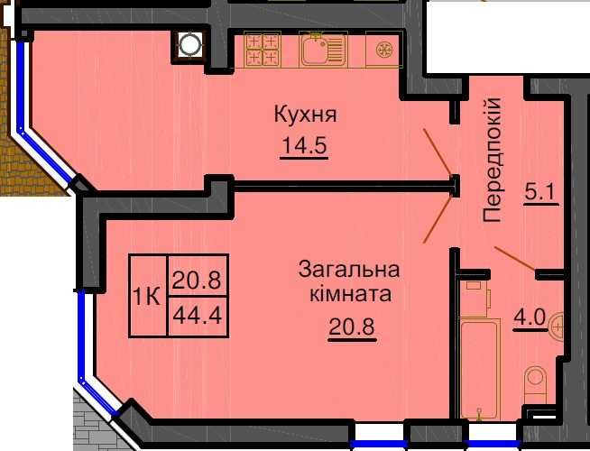 Купити квартиру за адресою ЖК Софія Резиденс в Київ на Findly.com.ua Квартира на ЖК Софія Резиденс в Київ, ID 324179, фото №1