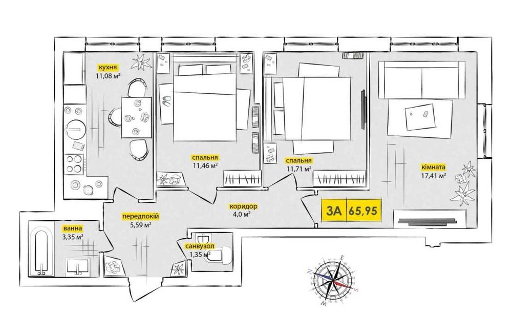 Квартира на ЖК «Синергія Київ» в Києві, ID 207871, фото №12