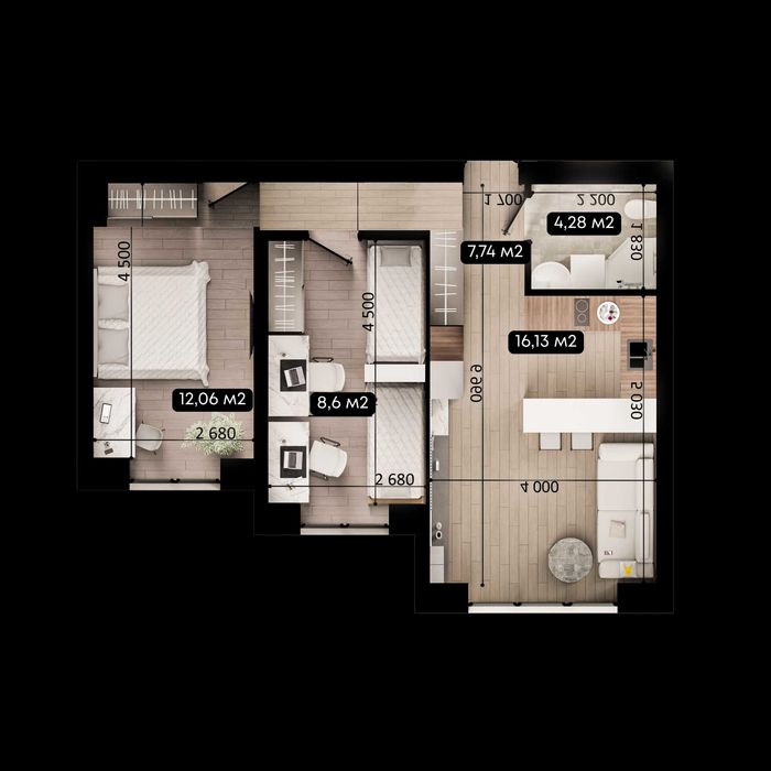 Квартира на ЖК Family Park Apartments в Київ, ID 224323, фото №4
