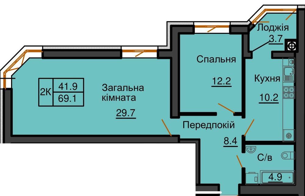 Квартира на ЖК Софія Резиденс в Києві, ID 230054, фото №1