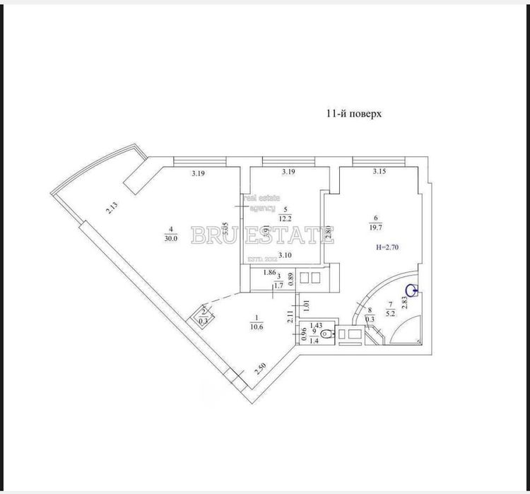 Квартира на вул. Михайла Гришка, 9 в Києві, ID 164081, фото №11