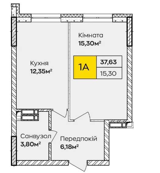 Квартира на просп. Григоренка в Києві, ID 193890, фото №4