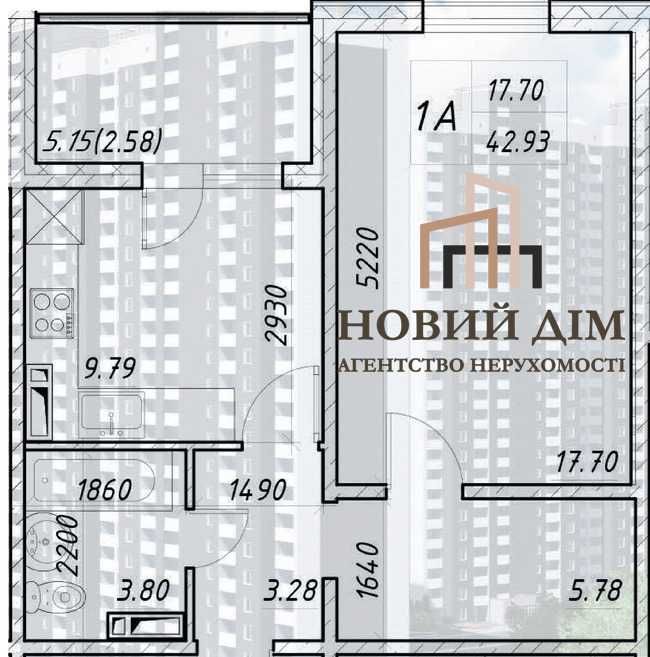Квартира на вул. Електротехнічна, 43 в Києві, ID 171871, фото №1
