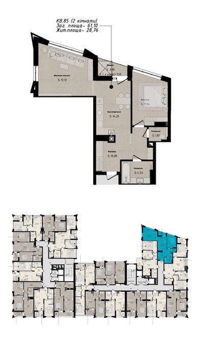Квартира на вул. Бузкова в Львів, ID 169002, фото №3