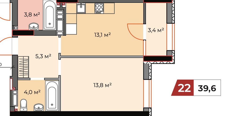 Квартира на вул. Університетська 1-Л в Києві, ID 232367, фото №8