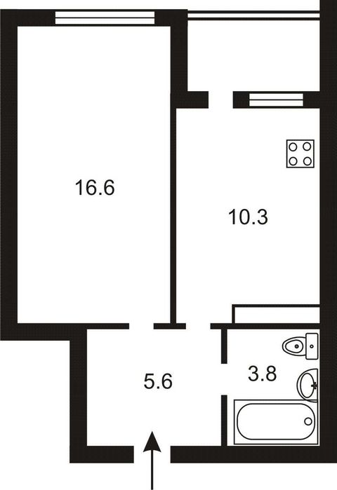 Квартира на вул. Автозаводська, 72-Б в Києві, ID 187712, фото №3