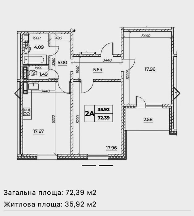 Квартира на вул. Електротехнічна, 43 в Києві, ID 212974, фото №18