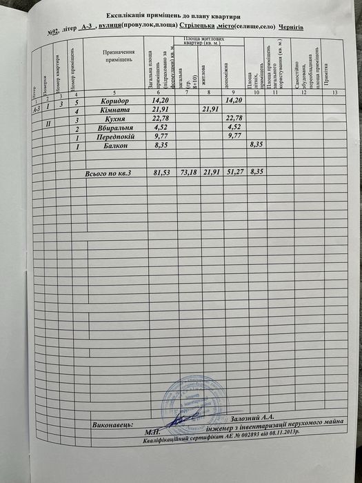 Квартира на наб. Стрілецька в Чернігові, ID 243077, фото №22