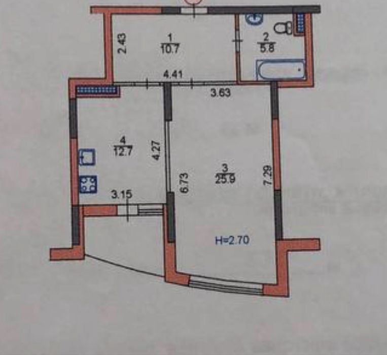 Квартира на вул. Наумовича в Києві, ID 190450, фото №24