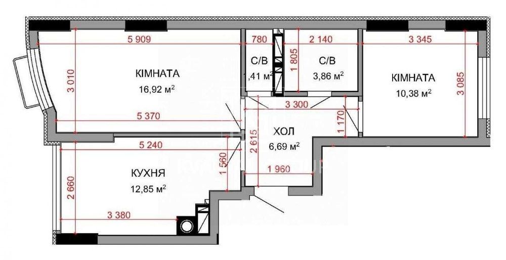 Квартира на вул. Соборна, 151 в Києві, ID 287126, фото №11