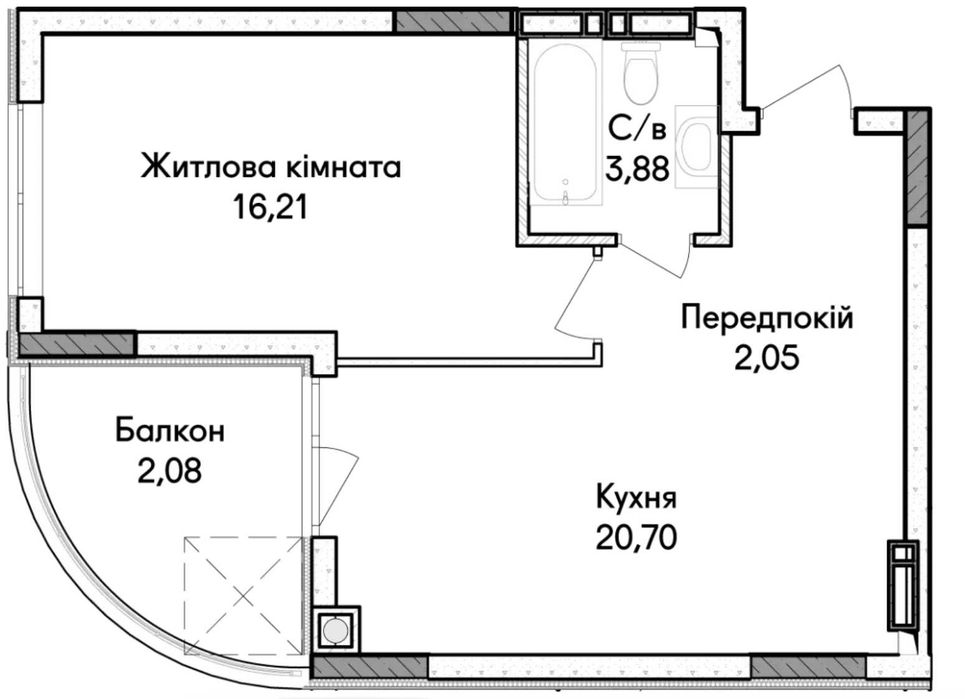 Квартира на Синергія Сіті в Києві, ID 242537, фото №6