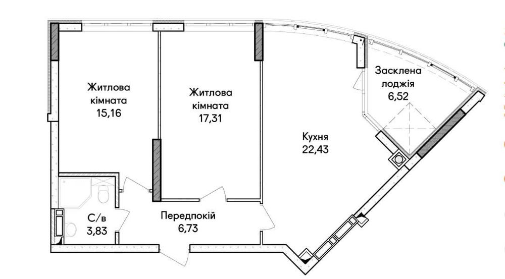 Квартира на Біля Lavina Mall в Київ, ID 182911, фото №4