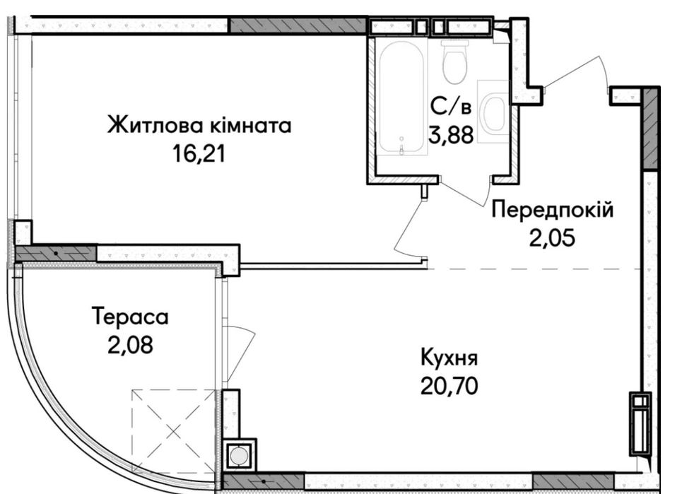 Квартира на вул. Синергія Сіті, 43 в Києві, ID 235327, фото №4