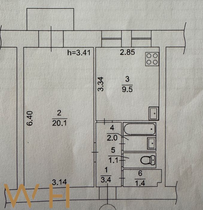 Квартира на вул. Бульварно-Кудрявська, 43Б в Києві, ID 186564, фото №9