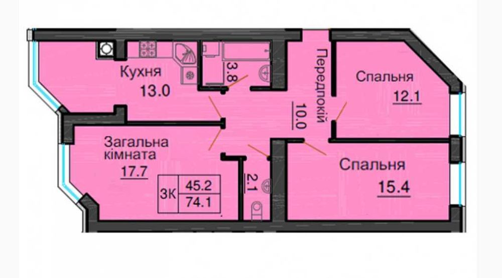 Квартира на вул. Григорія Сковороди, 16 в Києві, ID 231413, фото №2