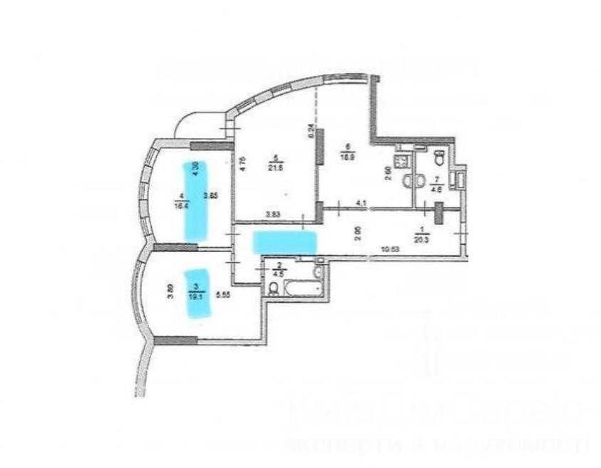 Квартира на вул. Соборності, 30 в Києві, ID 171207, фото №6