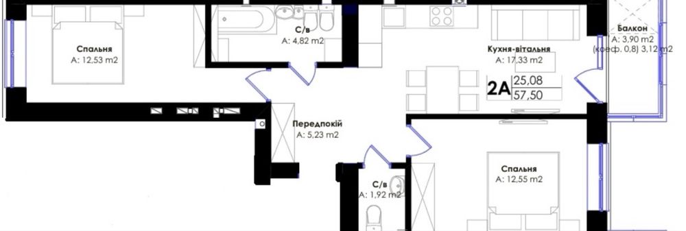 Квартира на Ірпінь в Києві, ID 248329, фото №7