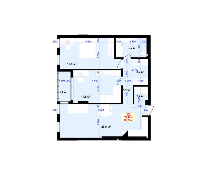Квартира на ЖК Liberty Gardens в Івано-Франківську, ID 182156, фото №5