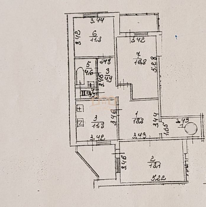 Квартира на вул. Радунська в Києві, ID 188967, фото №17