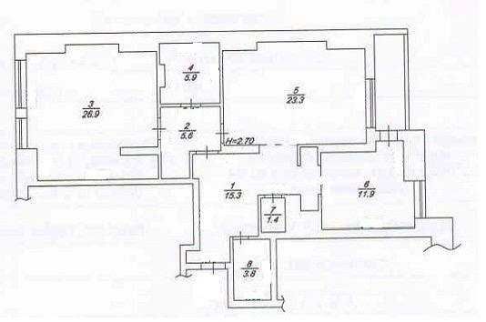 Квартира на вул. Анни Ахматової, 22 в Києві, ID 163305, фото №7