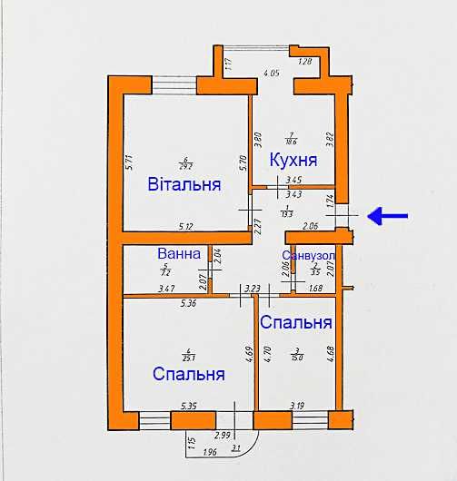 Квартира на вул. Коновальця в Івано-Франківську, ID 200875, фото №11