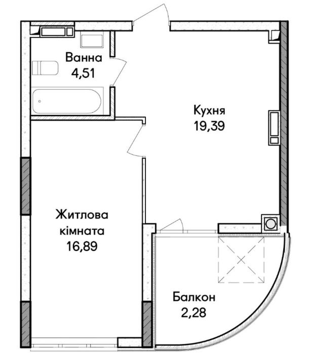 Квартира на ЖК «Синергія Сіті» в Києві, ID 237221, фото №6