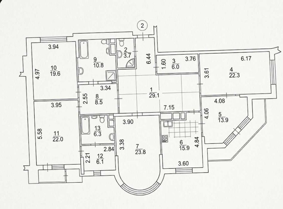 Квартира на вул. Тараса Шевченка, 27Б в Києві, ID 265702, фото №16