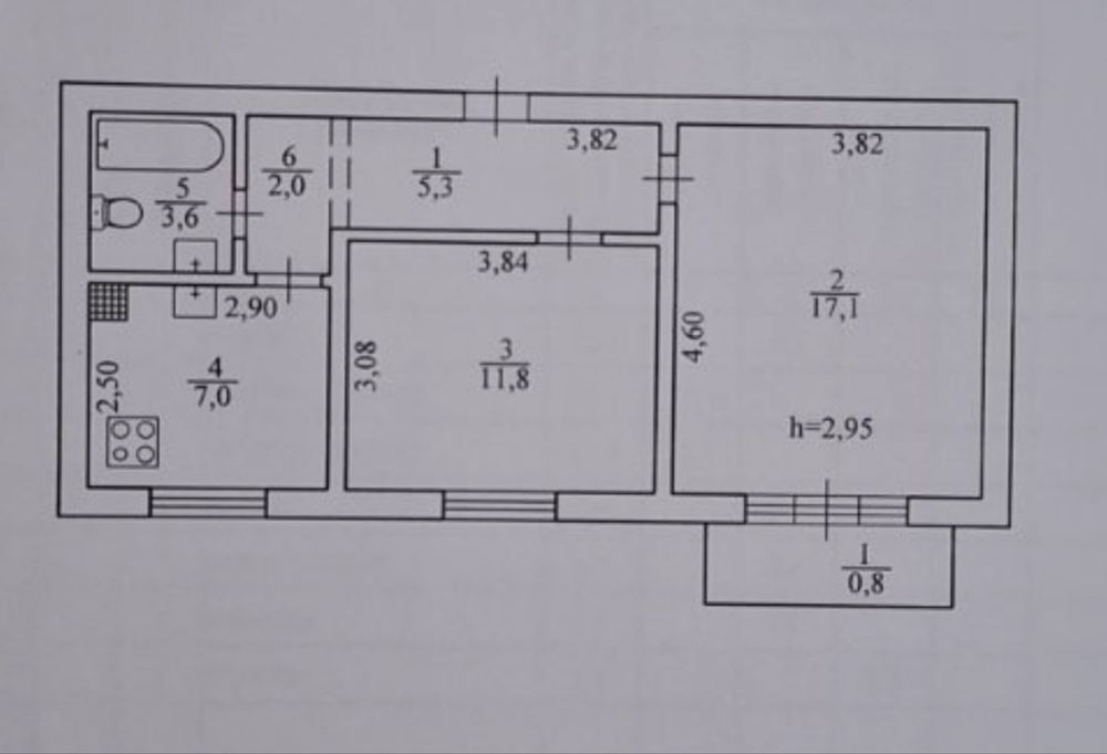Квартира на вул. Вадима Гурова, 11 в Кривому Розі, ID 196515, фото №24