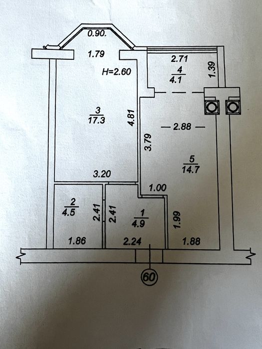 Квартира на вул. Академіка Шалімова, 70/2 в Києві, ID 224312, фото №15