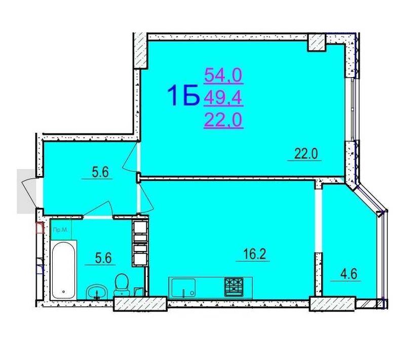 Квартира на вул. Володимира Великого, 41/3 в Черкасах, ID 243674, фото №4