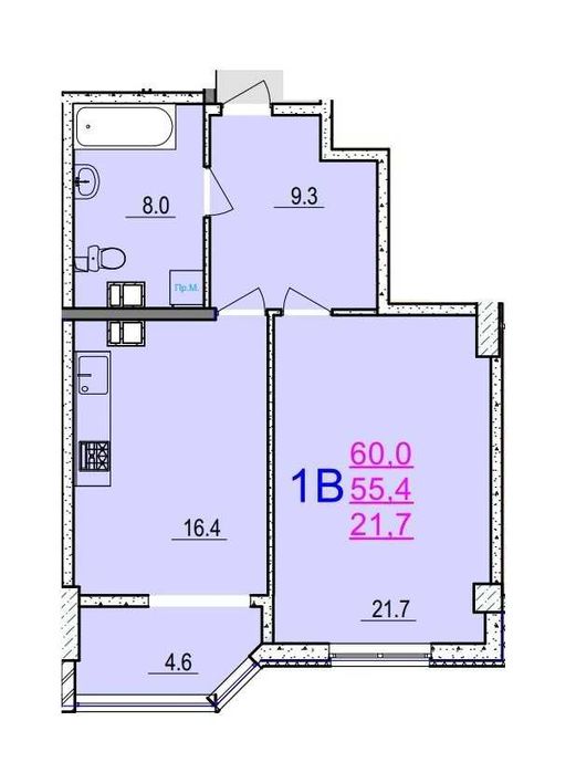 Квартира на вул. Володимира Великого, 41/3 в Черкасах, ID 233253, фото №2