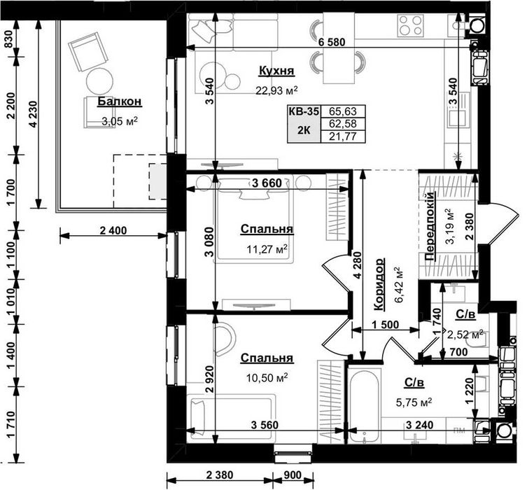 Квартира на вул. Стрийська, 65 в Львові, ID 311296, фото №3