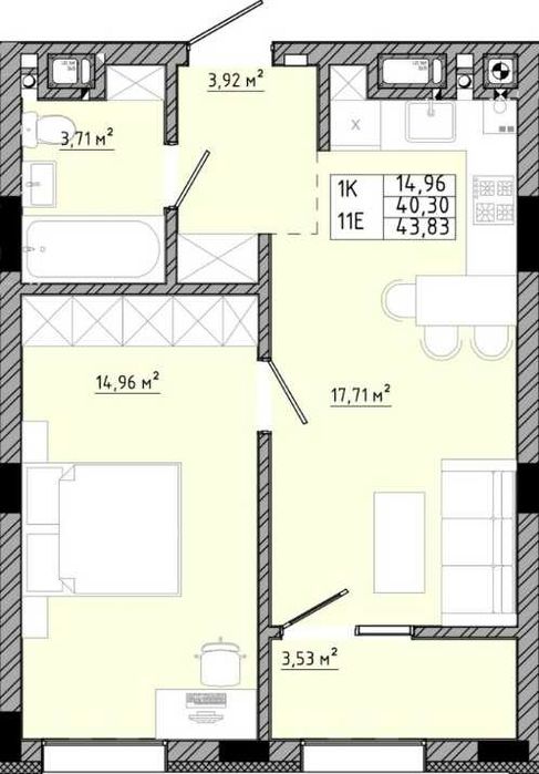 Квартира на вул. Спортивна в Львові, ID 311321, фото №2