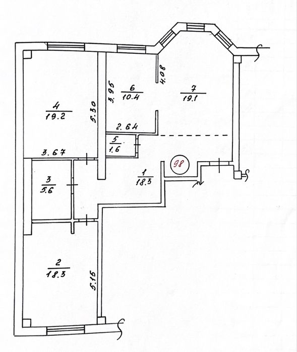 Квартира на вул. Шолом-Алейхема, 93 в Києві, ID 305467, фото №19