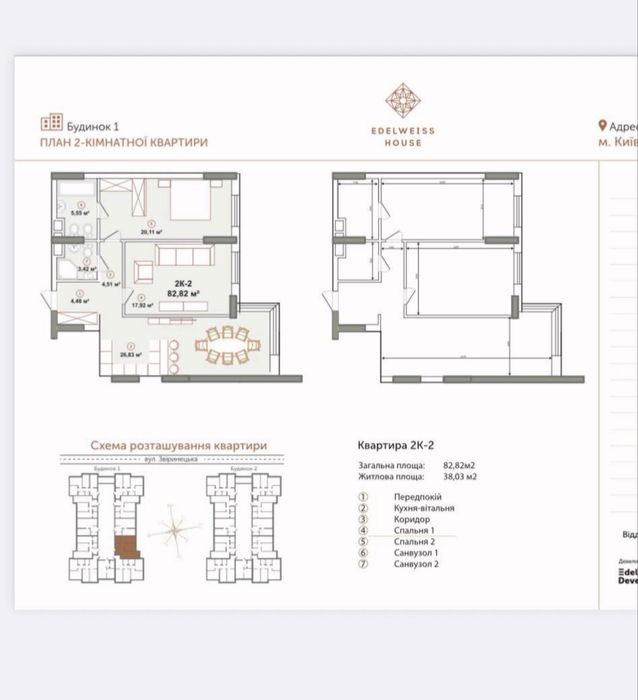 Квартира на ЖК Edelweiss House в Києві, ID 170610, фото №2