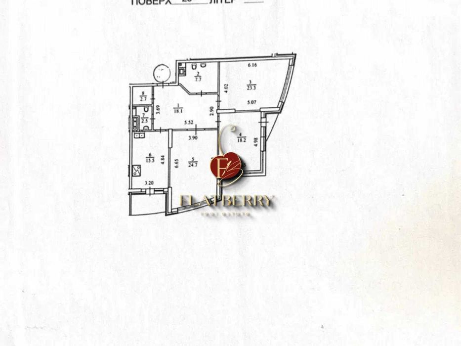 Квартира на вул. Миколи Ушакова, 3 в Києві, ID 187391, фото №18