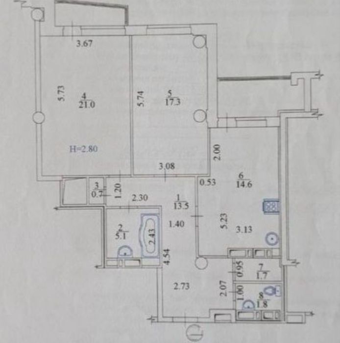 Квартира на ЖК Дом с Ротондами в Харкові, ID 181145, фото №17