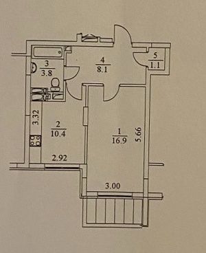 Квартира на вул. Воскресенська, 14-Б в Києві, ID 187127, фото №12