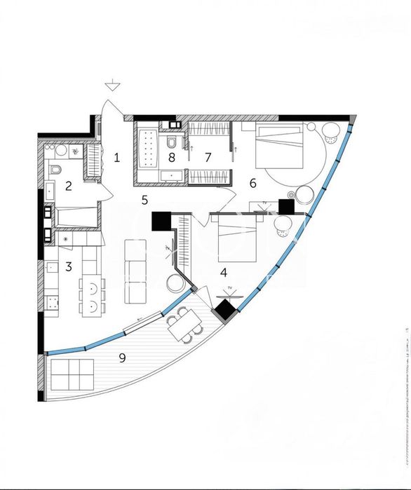 Квартира на Taryan Towers в Києві, ID 164127, фото №1