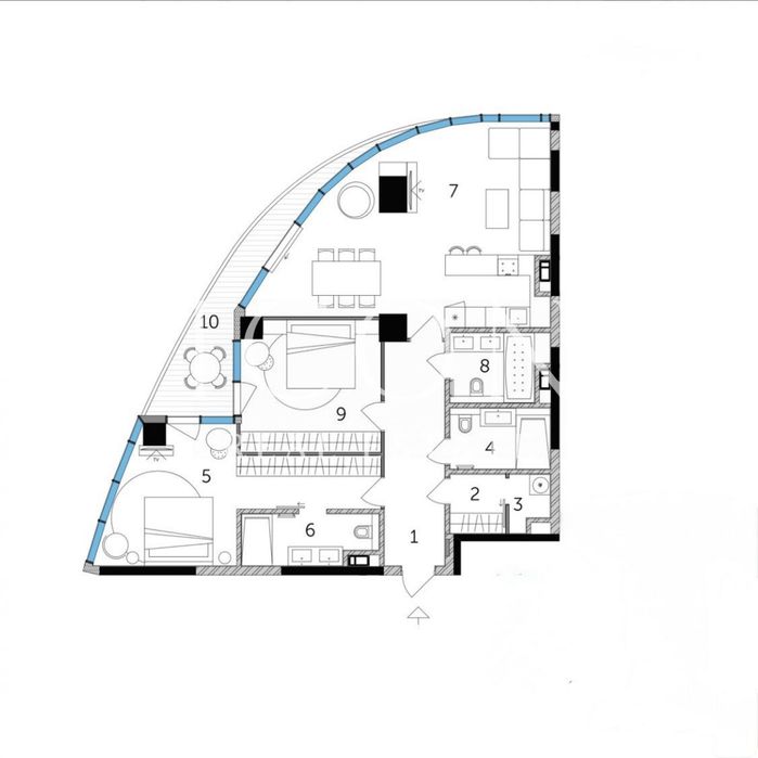 Квартира на Taryan Towers в Києві, ID 267574, фото №2