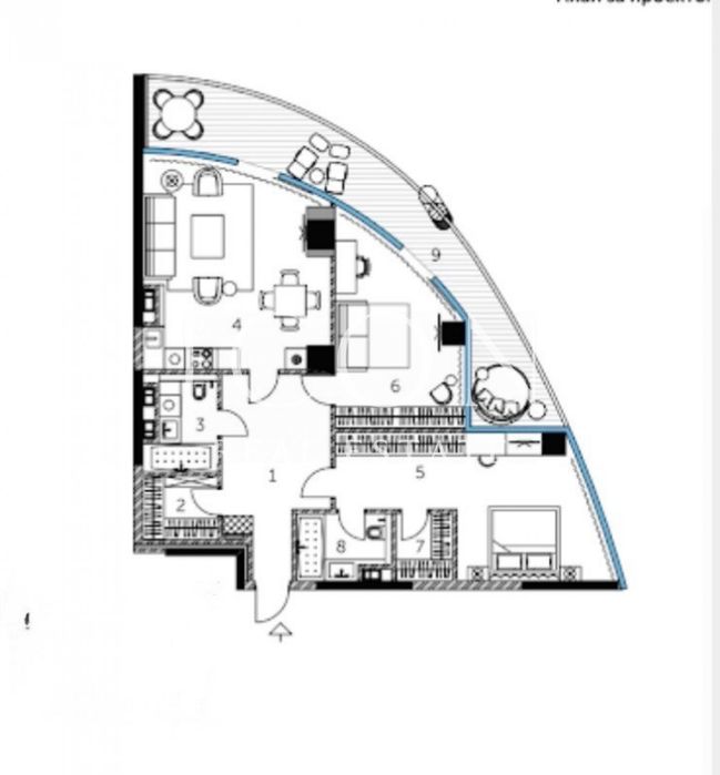 Квартира на Taryan Towers в Києві, ID 185213, фото №3