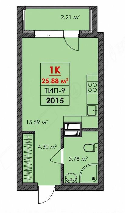 Квартира на вул. Санаторна, 20 в Київ, ID 226110, фото №4