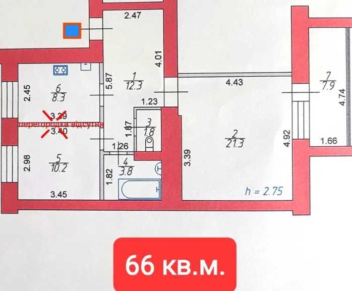 Квартира на вул. Зоряна, 14 в Луцьк, ID 275036, фото №5
