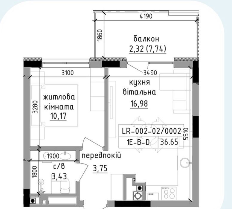Квартира на В центрі Ужгорода в Ужгороді, ID 395608, фото №3