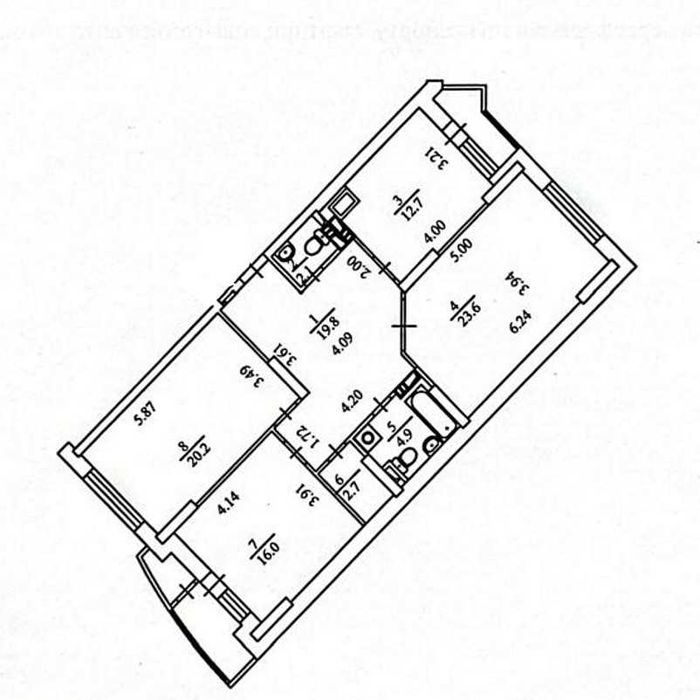 Квартира на вул. Анни Ахматової в Києві, ID 222076, фото №21
