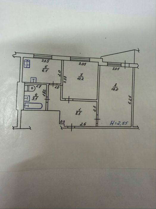 Квартира на вул. Нескорених, 38 в Харків, ID 252974, фото №1