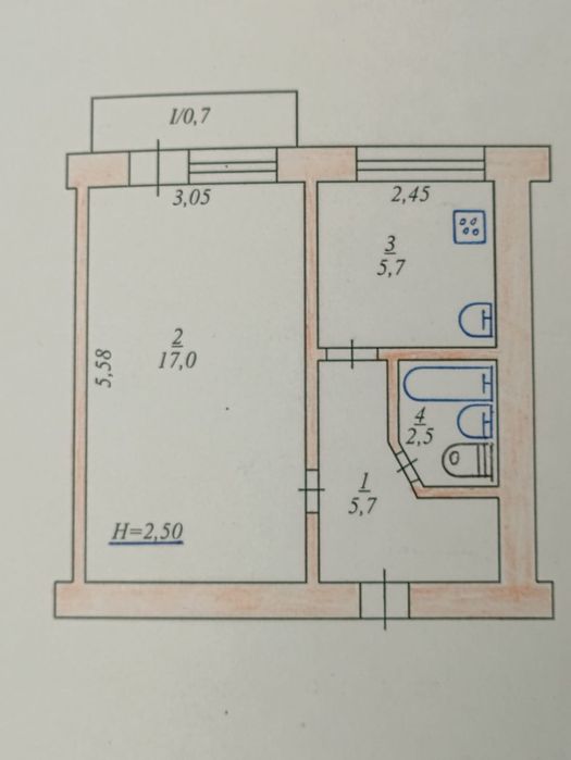 Квартира на вул. Магистральна, 26 в Кривому Розі, ID 259368, фото №8