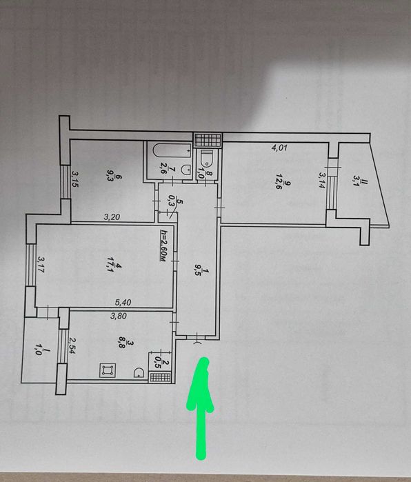 Квартира на бул. Європейський, 4 в Кривому Розі, ID 193983, фото №1