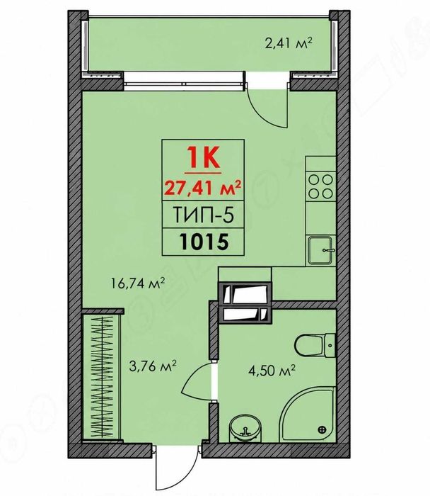 Квартира на ЖК Park Residence Smart в Києві, ID 221397, фото №6