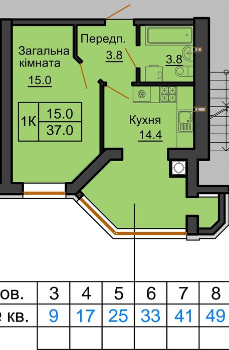 Квартира на ЖК Софія Резіденс в Києві, ID 237692, фото №3
